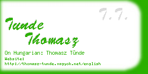 tunde thomasz business card